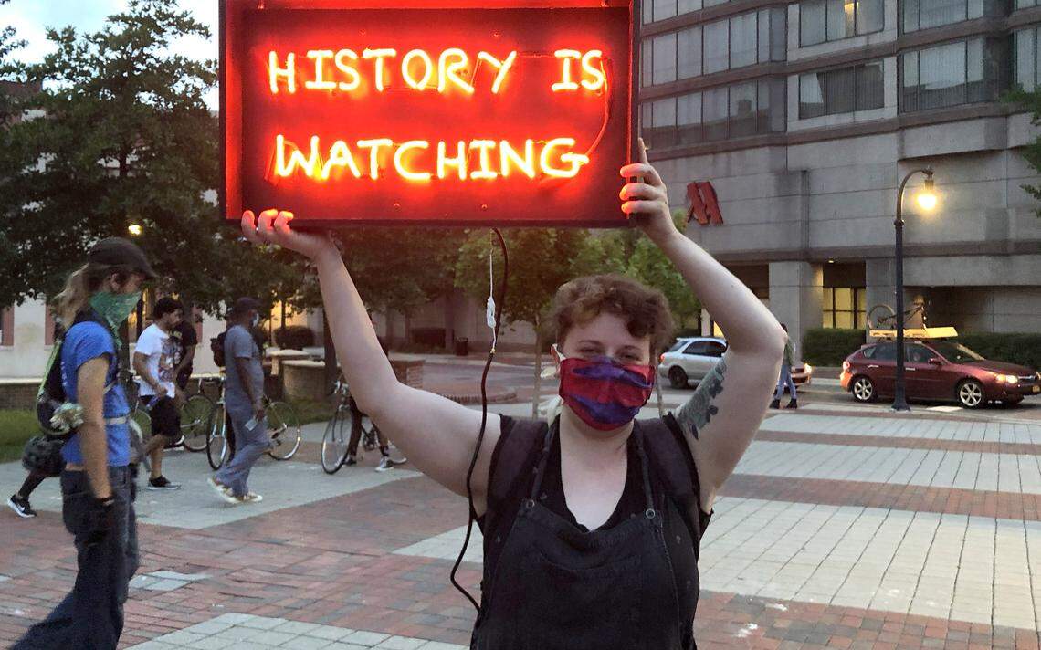 Danielle James, 31, Durham. “The main thing, in my opinion, is respect for other human beings that don’t have the same opinions as you.”