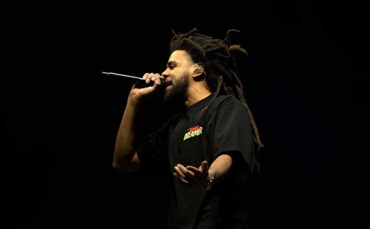 J. Cole headlines the Dreamville Festival in Raleigh, N.C., Sunday, April 2, 2023.