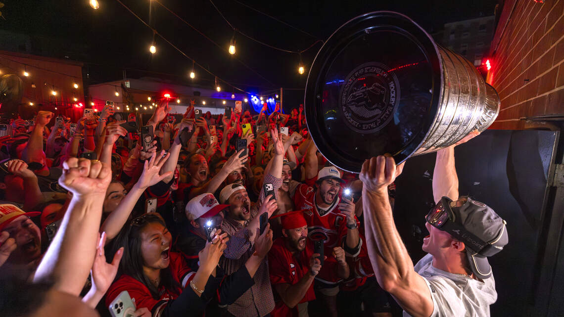 The Carolina Hurricanes held their victory dinner at a Raleigh hot spot