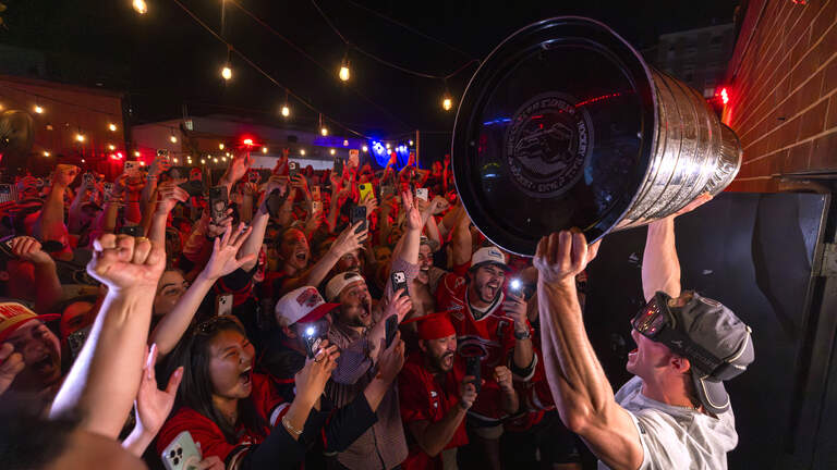 The Carolina Hurricanes held their victory dinner at a Raleigh hot spot