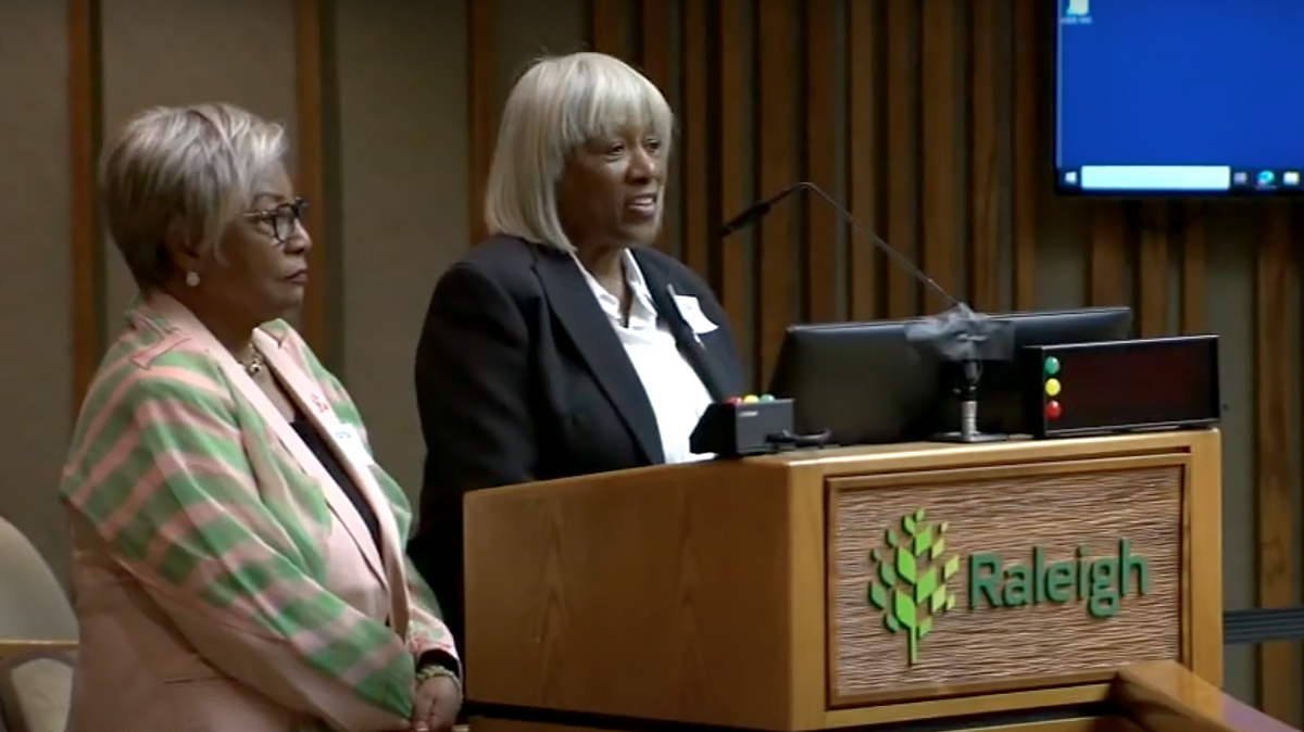 Shaw president Dr. Paulette Dillard, right, and then-St. Augustine president Dr. Christine Johnson McPhail met with Raleigh leaders previously met in 2023 to discuss how both universities can receive more funding in an effort to address the financial gap between historically Black colleges and universities and predominately white institutions.