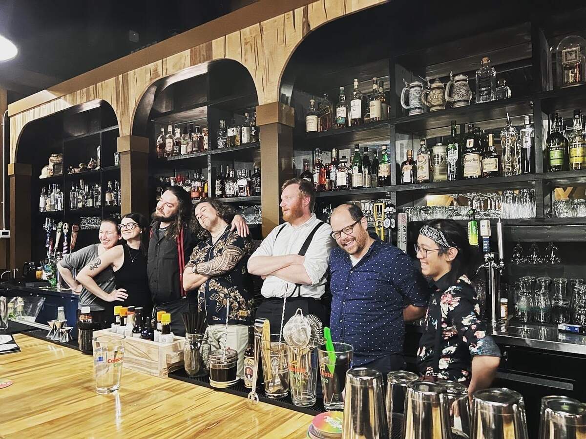 The staff at Belletree Cocktail Club in Carrboro. 