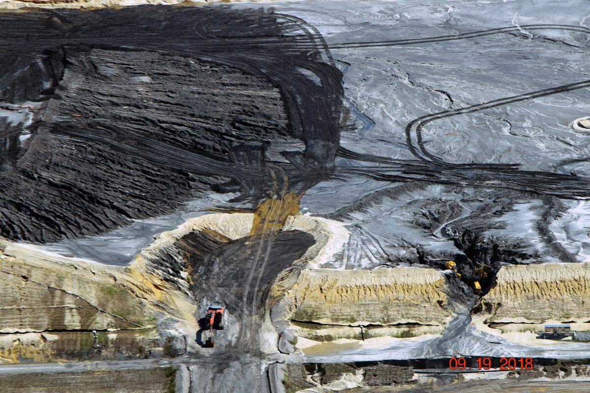 Duke Energy’s Sutton coal ash site near Wilmington after Hurricane Florence.