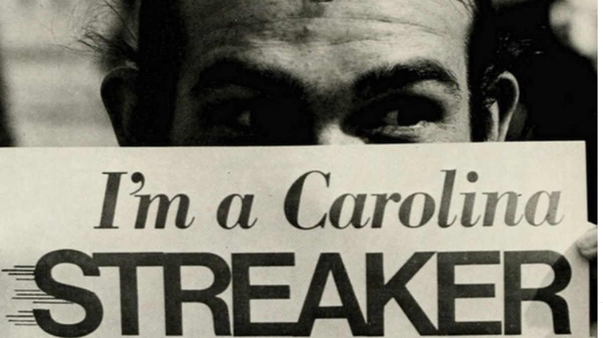 Fifty years ago, UNC-Chapel Hill set the collegiate record for streaking, with 924 naked people on a midnight run across campus. The record stood for only a day until the University of Georgia topped 1,000. Then the fad faded.