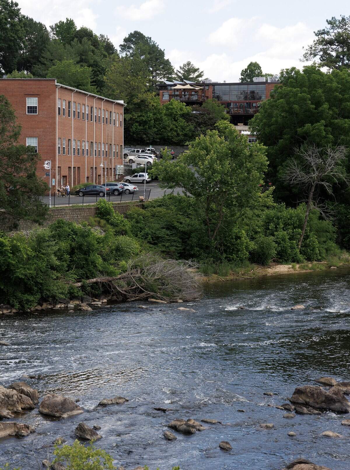 Wide open fields and dense forests surround downtown Saxapahaw, making it ripe for developers who want to attract families priced out of homes in nearby Mebane and Orange County.