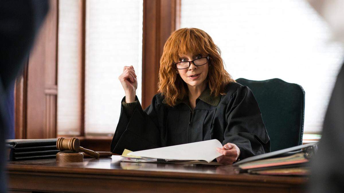 Reba McEntire plays traveling judge Kim Wheeler in the new Lifetime movie “The Hammer.”