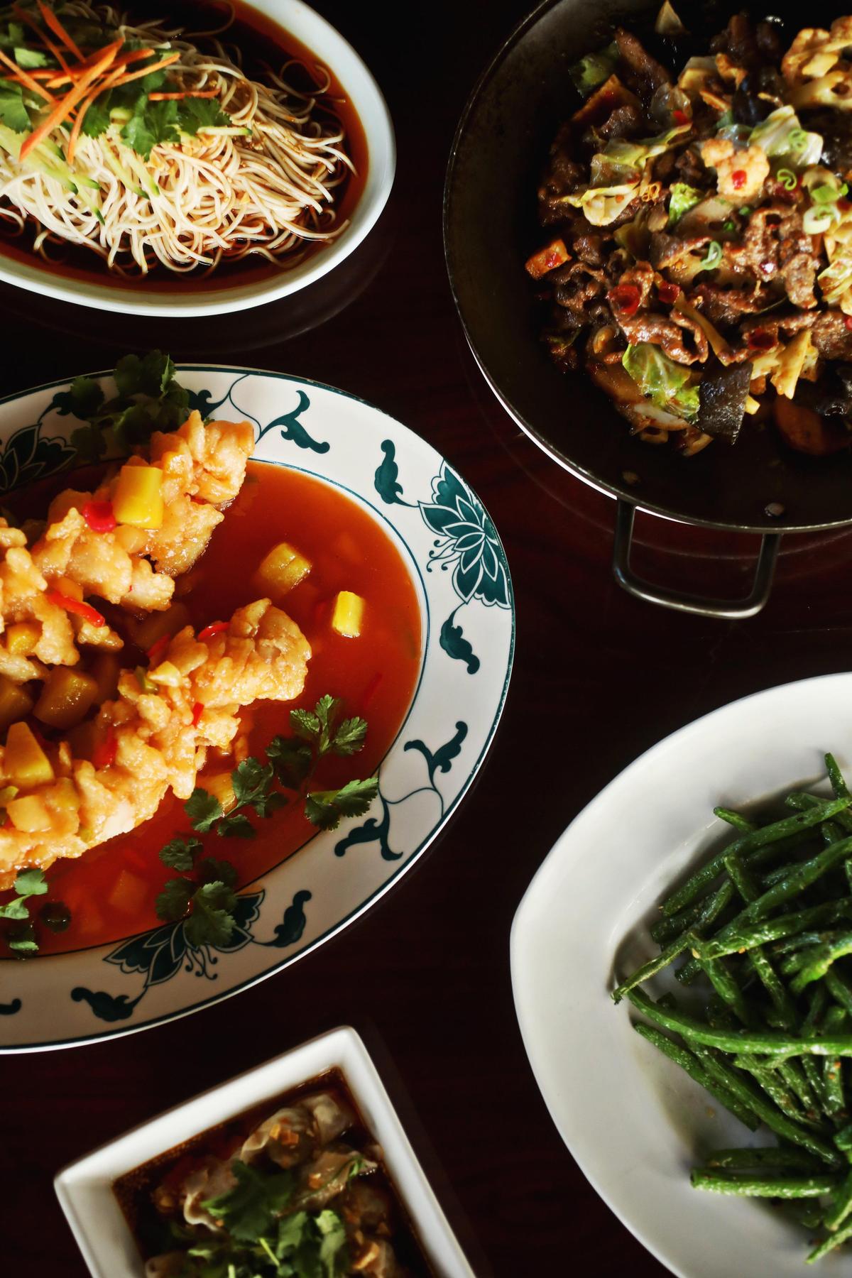 Acacia Tree serves a variety of Chinese menu items that include Szechwan, mostly, with a generous sprinkling of dumplings and other dishes from northeastern China, the birthplace of husband-and-wife owners Xiaowei Fu and Yan Xue.
