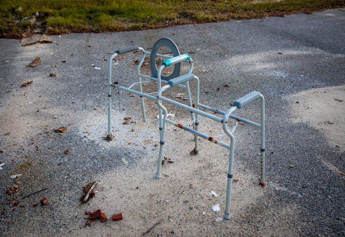 First responders and the Cajun Navy evacuated more than 80 patients by boat, bus and truck from Highland Acres Nursing & Rehabilitation Center, now closed, in Lumberton, N.C., during Hurricane Florence, photographed on Friday, Oct. 11, 2019.