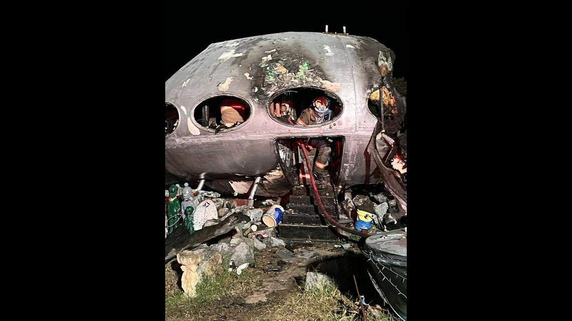 An piece of Outer Banks history — the so-called “Frisco UFO” house — was destroyed in a fire, according an Oct. 20 Facebook post by the Frisco Fire Department.