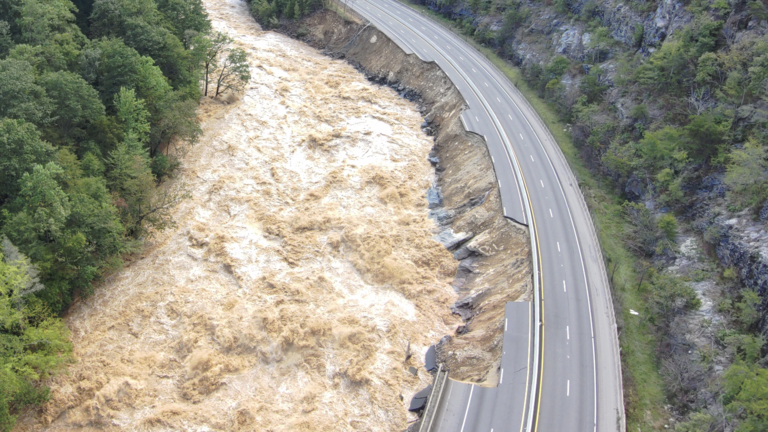 NC honors workers who got cars off I-40 as it washed away after Helene