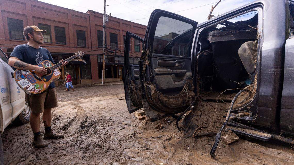 Watch videos, including aerials, of damage caused by Helene in Western North Carolina