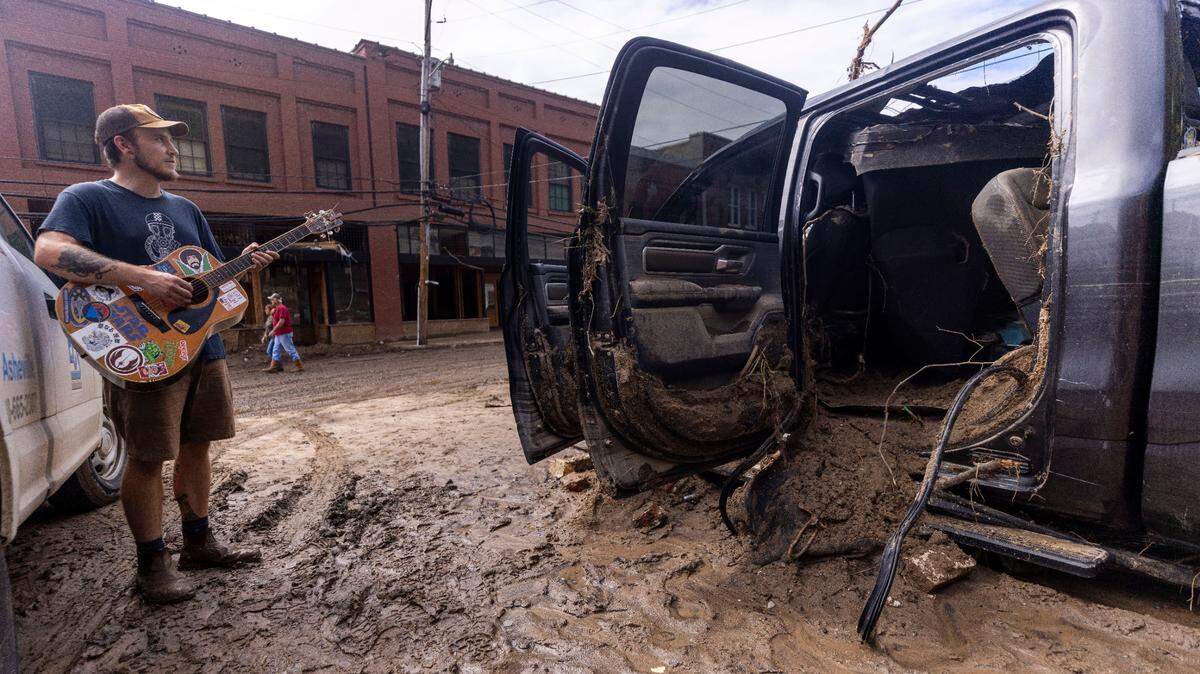 Watch videos, including aerials, of damage caused by Helene in Western North Carolina