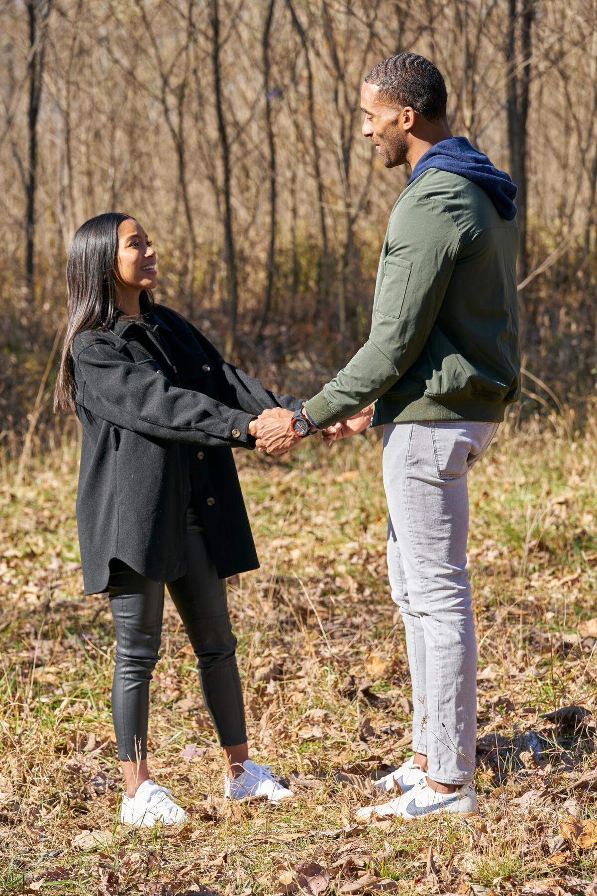 Matt James, a Raleigh native, with Bri Springs on the Feb. 22 episode of “The Bachelor” on ABC.