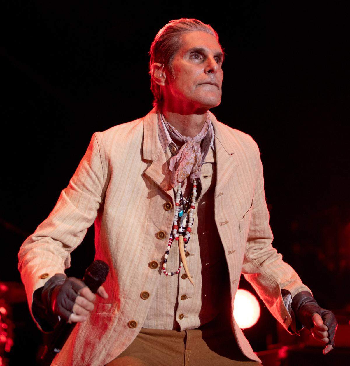 Jane’s Addiction performs at Raleigh, N.C.’s Red Hat Amphitheater, Tuesday night, Sept. 3, 2024.