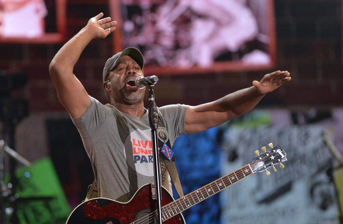 Hootie and the Blowfish play Raleigh, N.C.’s Coastal Credit Union Music Park at Walnut Creek on their reunion “Group Therapy Tour” Friday night May 31, 2019.