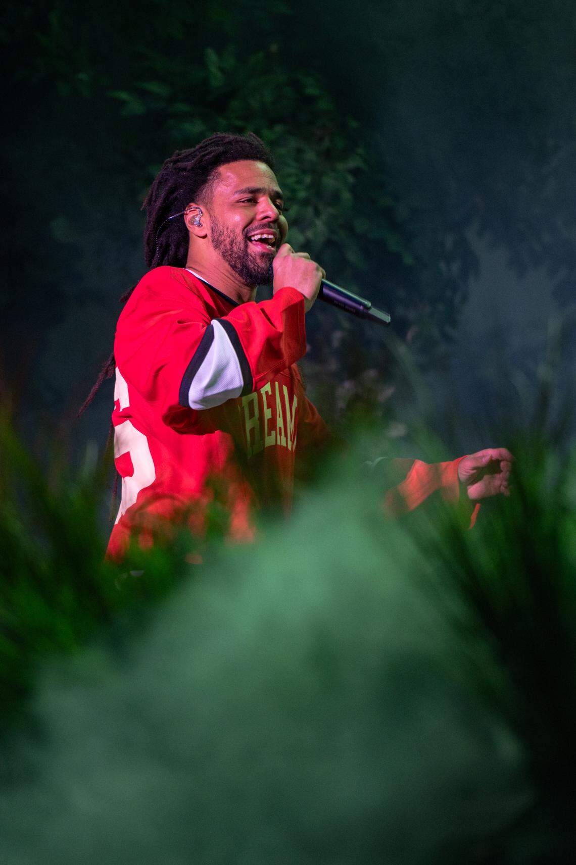 J Cole headlines at Dreamville Festival in Raleigh, N.C. on Sunday, April 7, 2024.