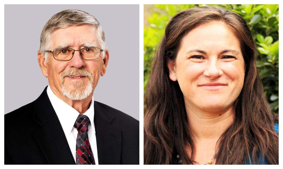 Orange County Commissioner Earl McKee (left) is facing a District 2 challenge from Beth Bronson, a member of two county advisory boards, in the March 2026 primary. District 2 represents Hillsborough and rural Orange County.