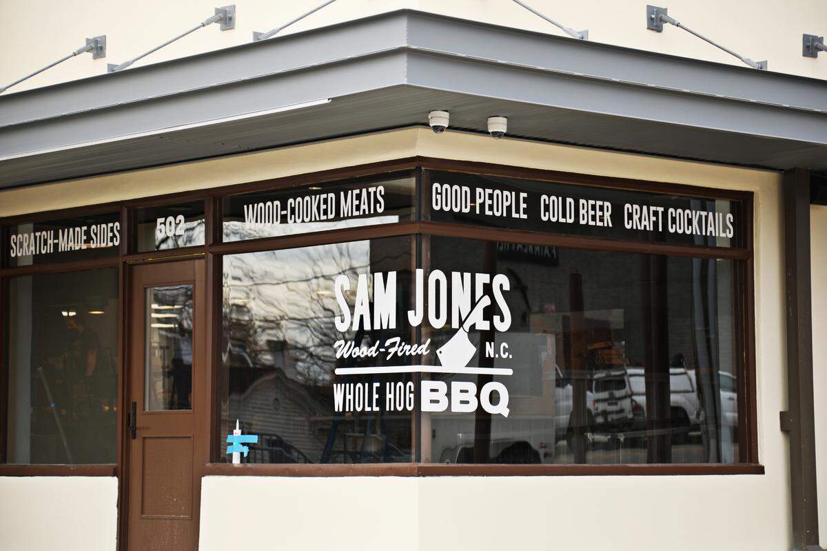 Sam Jones BBQ is nearing completion off of Lenoir Street in downtown Raleigh.