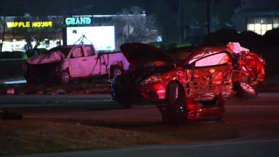 A woman was killed in a serious crash on Clayton Boulevard, formerly known as US 70 Business, Friday morning.