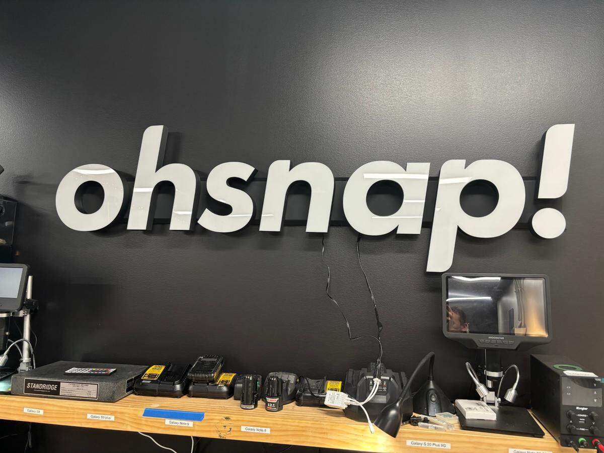 At Ohsnap’s offices in Apex, staff innovate phone grips and coordinate commercials.