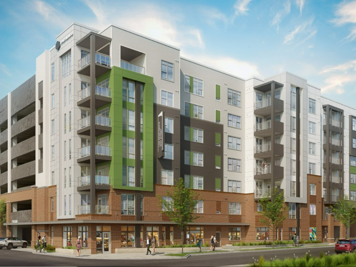 A rendering of Link Apartments Calyx.