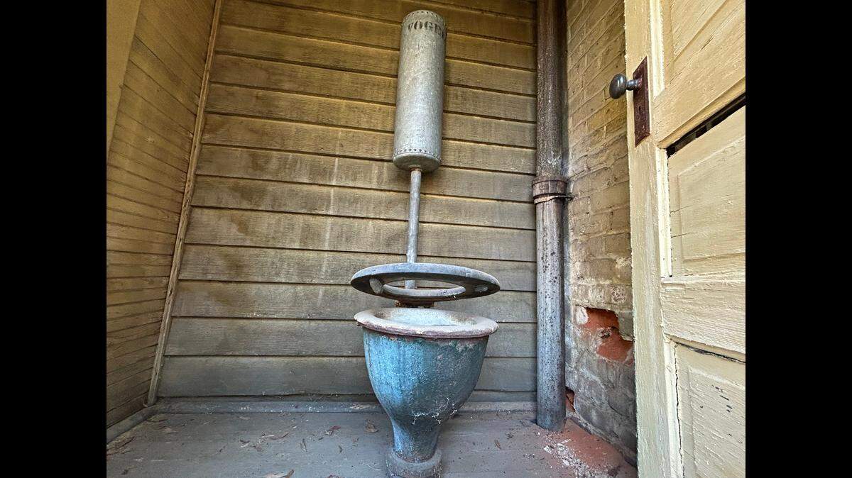 This 1910 Vogel is just one of the historic commodes visitors might see on The Toilet Tour to benefit Preservation Raleigh.