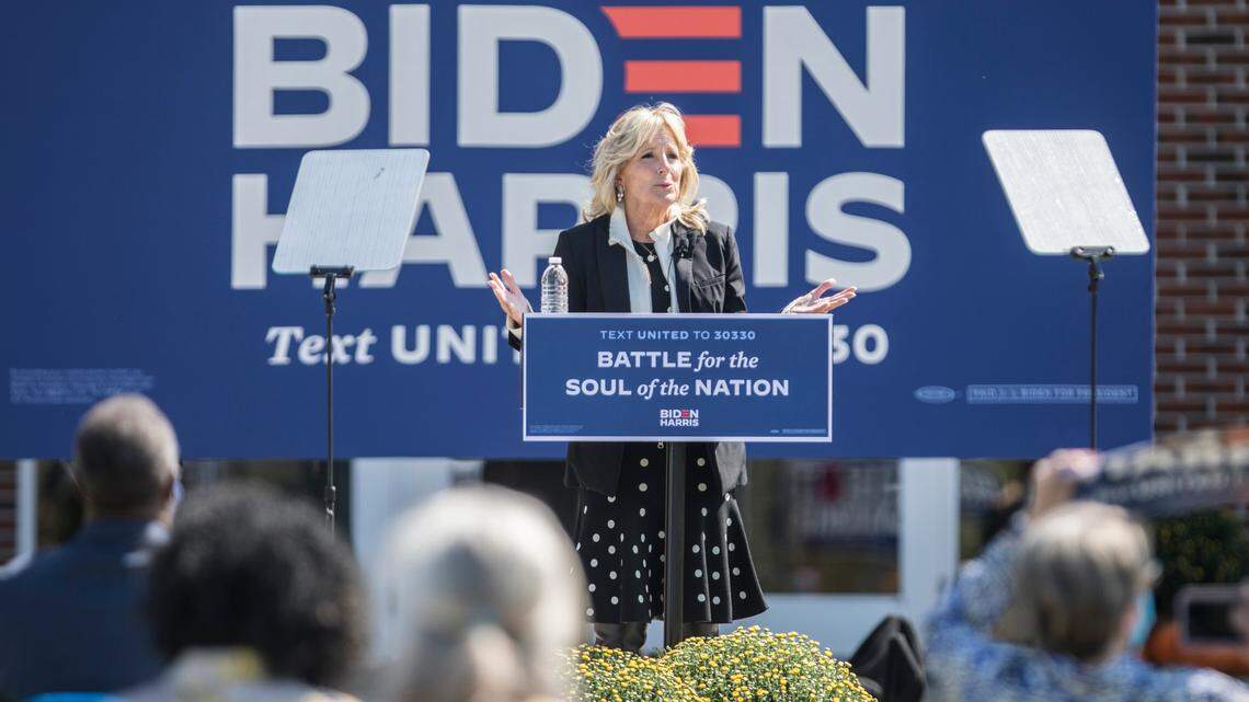 In Greenville, Jill Biden tells North Carolinians her husband fights for them