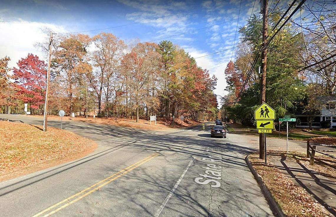 Two Phillips Middle School students were seriously injured Friday, Dec. 31, 2021, while crossing the street at this pedestrian crosswalk on Estes Drive in Chapel Hill. Residents have been complaining for years about the safety risks.