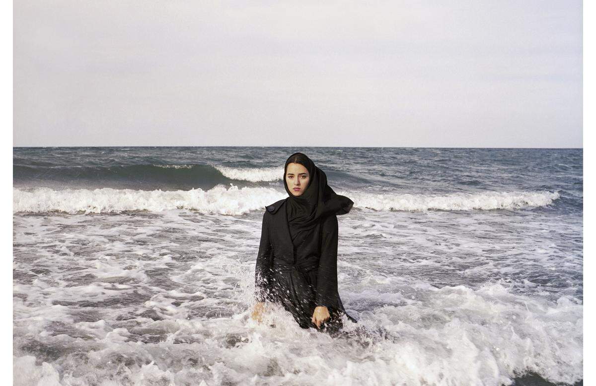 “Don’t Forget This Is Not You.” Newsha Tavakolian (Iranian, born in 1981). This is part of the “She Who Tells a Story: Women Photographers from Iran and the Arab World” exhibit at the Ackland Art Museum.