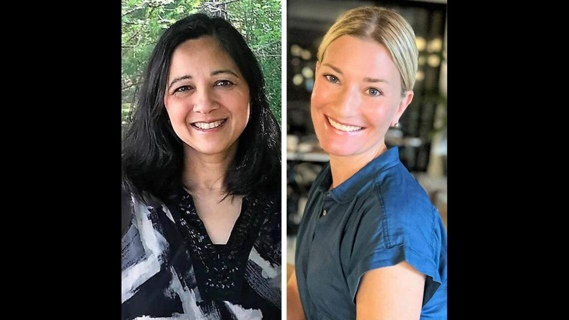 The difference in votes between Renuka Soll (left) and Elizabeth Sharp was roughly 0.32% in unofficial results from the Tuesday, Nov. 7, 2023, Chapel Hill council election. State law allows candidates to ask for a recount if the difference is less than 1%.