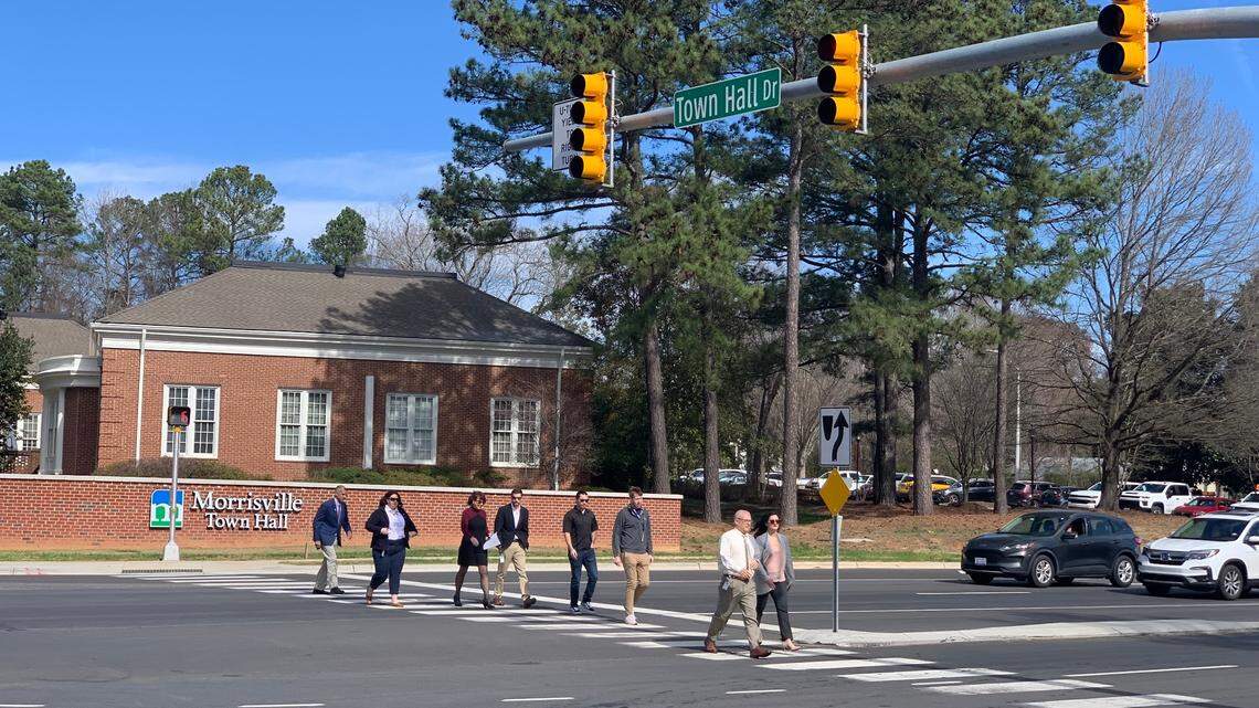 Morrisville recently completed an overhaul of Morrisville Carpenter Road that includes a traffic light and crosswalk at Town Hall Drive.