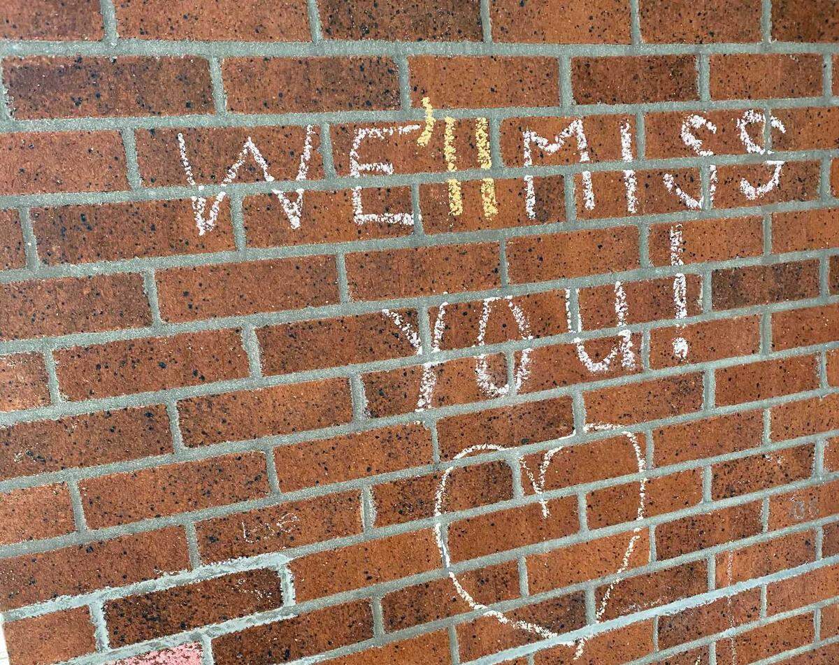 A message from fans outside the door of Jellybeans, the Cary skating rink that has no closed.