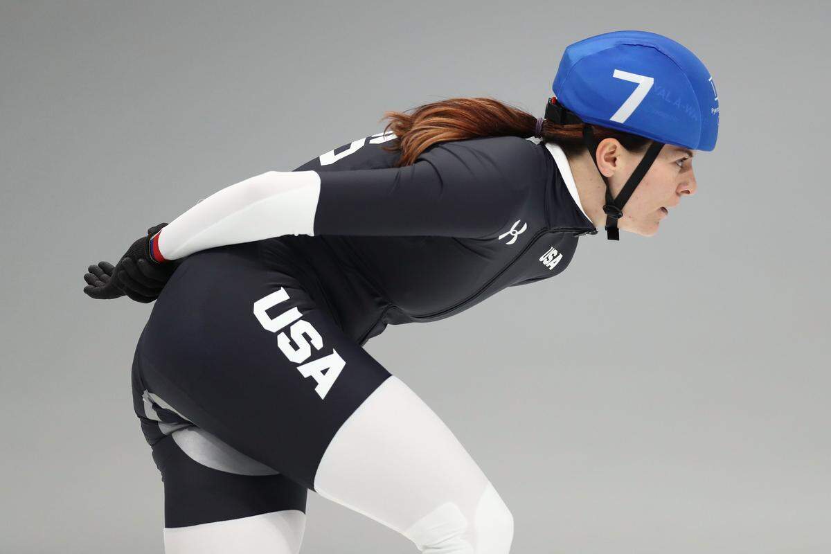 Heather Bergsma of the United States competes during the Ladies' Speed Skating Mass Start Semifinal 2 on Day 15 of the PyeongChang 2018 Winter Olympic Games at Gangneung Oval on Feb. 24, 2018 in Gangneung, South Korea.