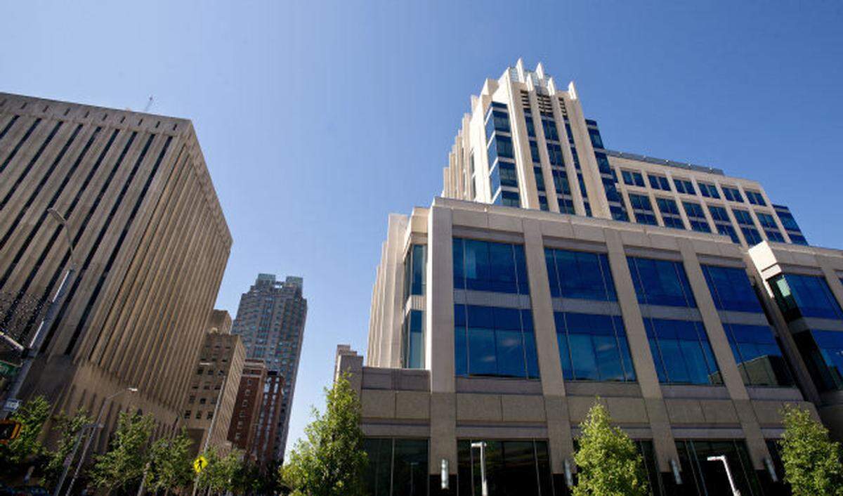 The Wake County Justice Center, the building on the right, was one of the first to pilot the new digital court transformation in February 2023.