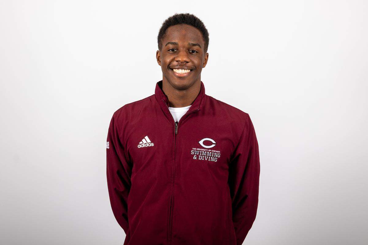 Jesse Ssengonzi of the University of Chicago set an NCAA record while winning the 100-yard butterfly championship at the NCAA Division III Meet.