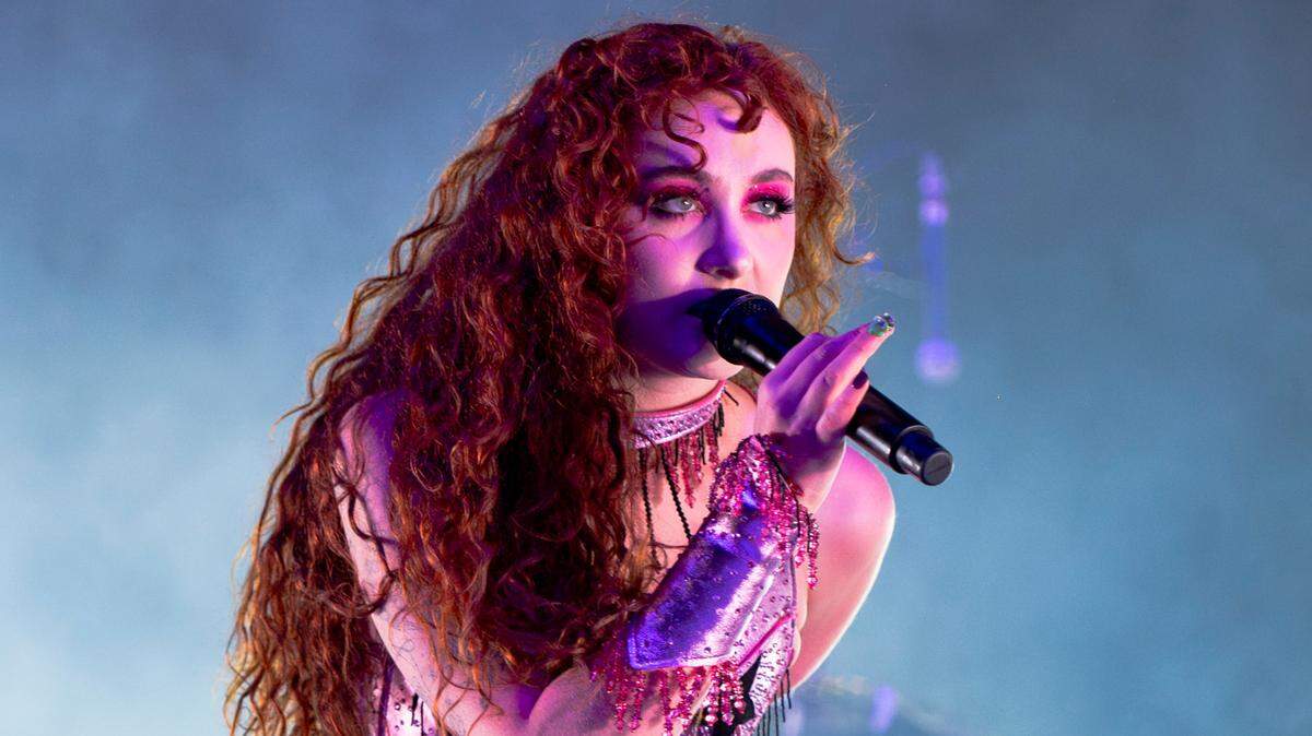 Chappell Roan performs at Raleigh’s Red Hat Amphitheater on her “The Midwest Princess Tour”, Wednesday night, June 12, 2024. The Missouri native won Best New Artist at the MTV Video Music Awards.