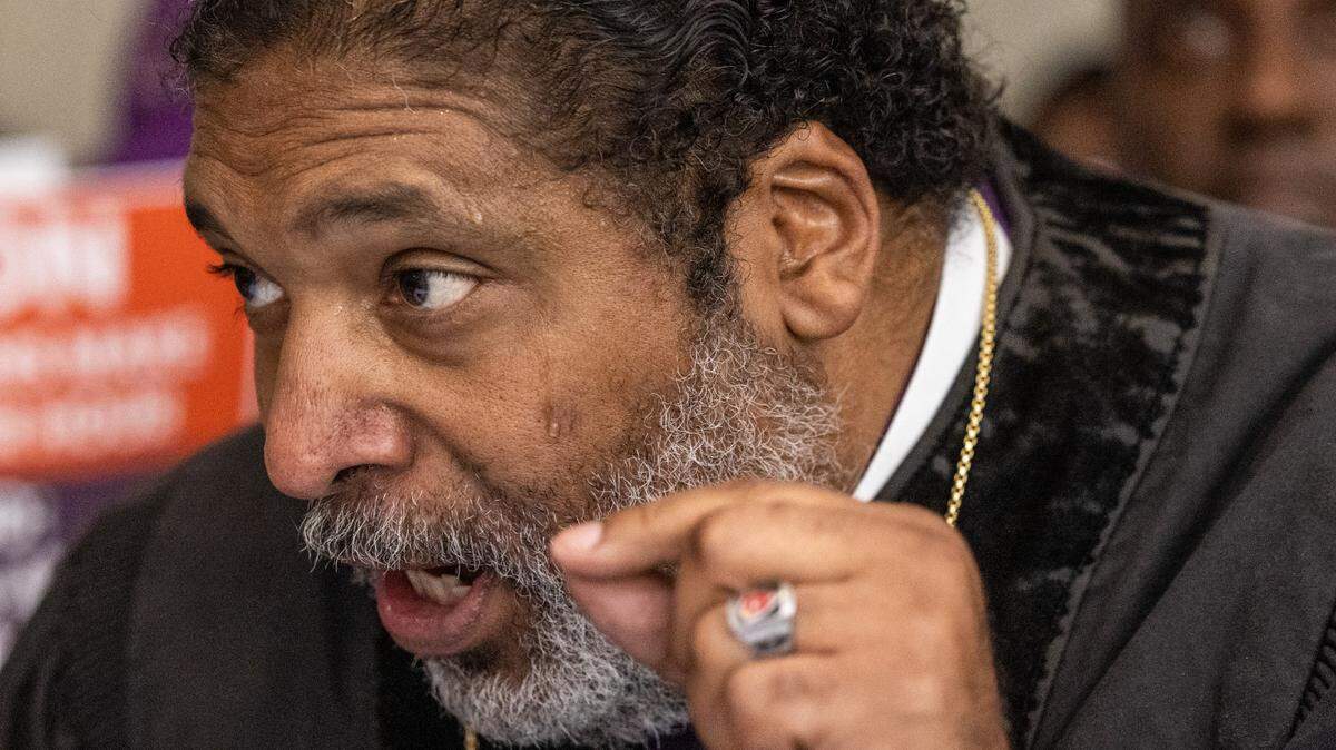 The Rev. William Barber is founder and president of Repairers of the Breach, a non-profit that organizes in opposition to government policies its supporters say are unfair to poor and marginalized people.