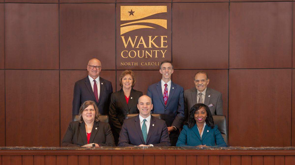 Back row, from left: Sig Hutchinson, Susan Evans, Matt Calabria, James West. Front row, from left to right, Vickie Adamson, Greg Ford, Jessica Holmes