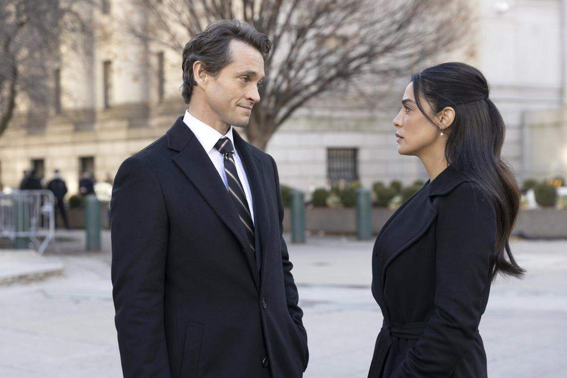 Hugh Dancy as ADA Nolan Price and Odelya Halevi as ADA Samantha Maroun in Season 21 of “Law & Order on NBC.