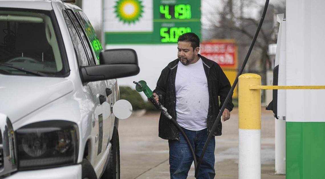 Business was brisk at the BP station on US 70 business in Garner, N.C, on Wednesday, March 9, 2022, as steady stream of customers stopped to fuel their vehicles. Prices continue to increase across the country, with regular unleaded gasoline selling for $4.19 per gallon.