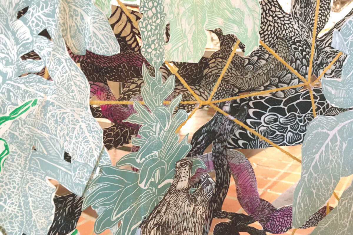 “Giving What Takes” by Nicole Simpkins, summer artist in residence at Artspace.
