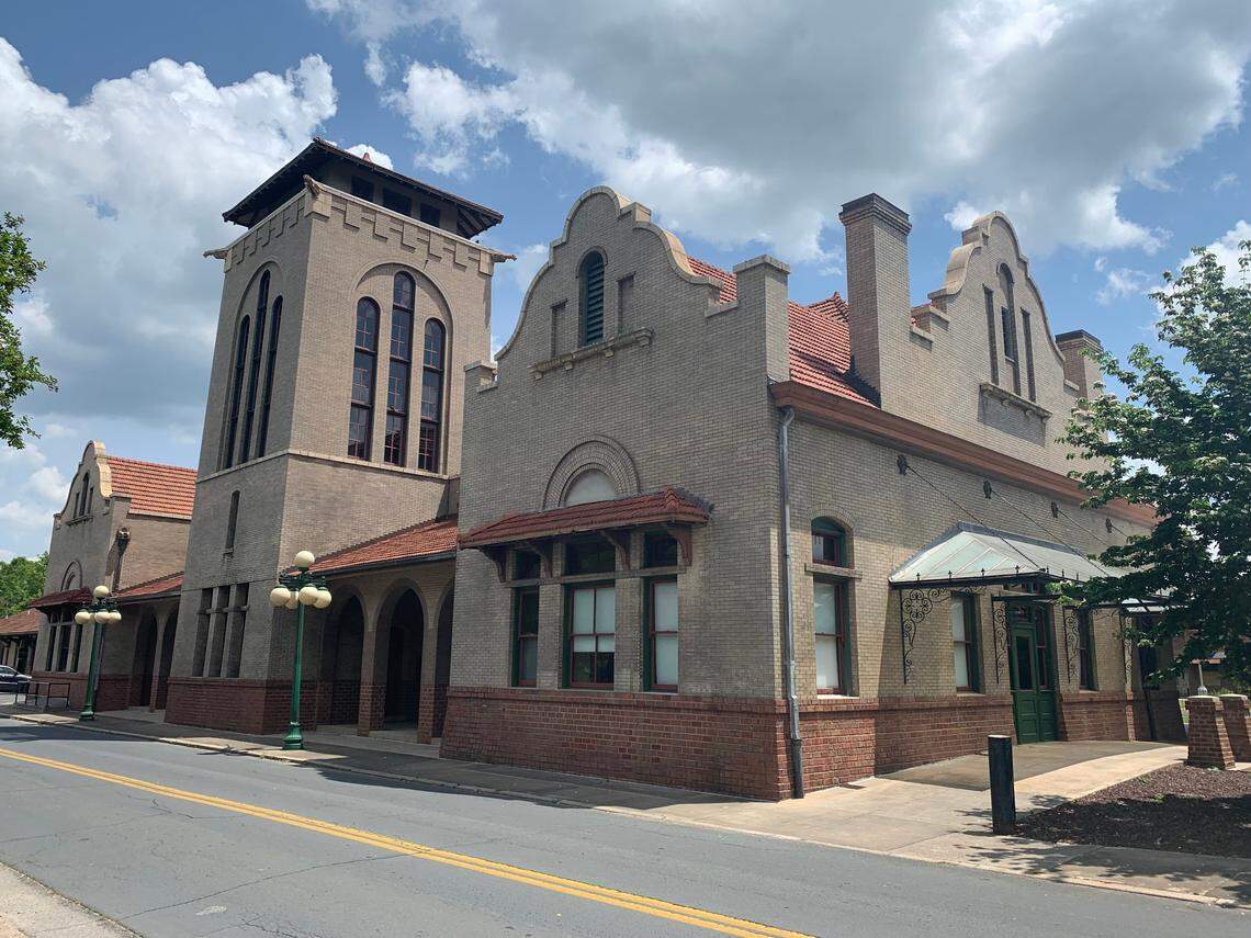 The train station in downtown Salisbury, N.C., opened in 1908.
