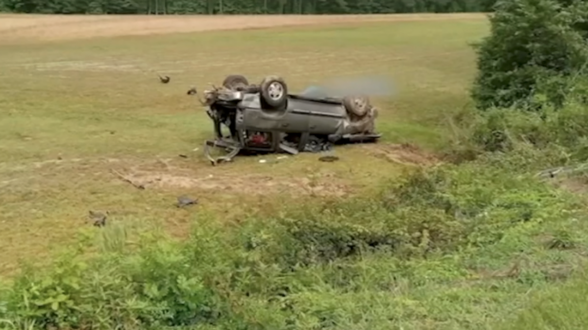 A man and woman and their two dogs in eastern Wake County were killed in a fatal crash with a tractor-trailer on Thursday morning in Zebulon. Part of the image has been blurred by the source.