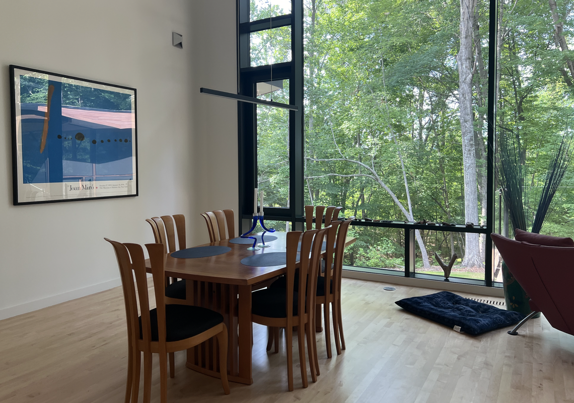 Inside the Lerner-Campbell House, at 4712 Ganesh Place in Durham.