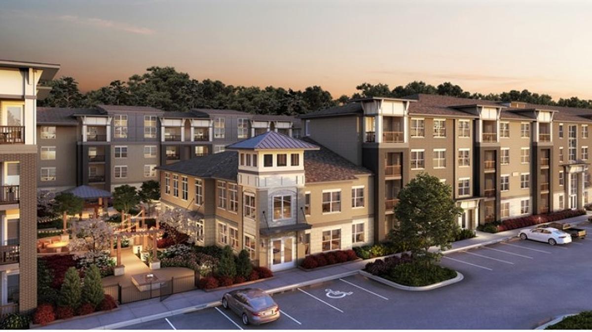 This apartment project proposed for Homestead Road could be three or four stories, depending on the outcome of a council discussion later this spring. The 198-unit building will rent to adults age 55 and older.