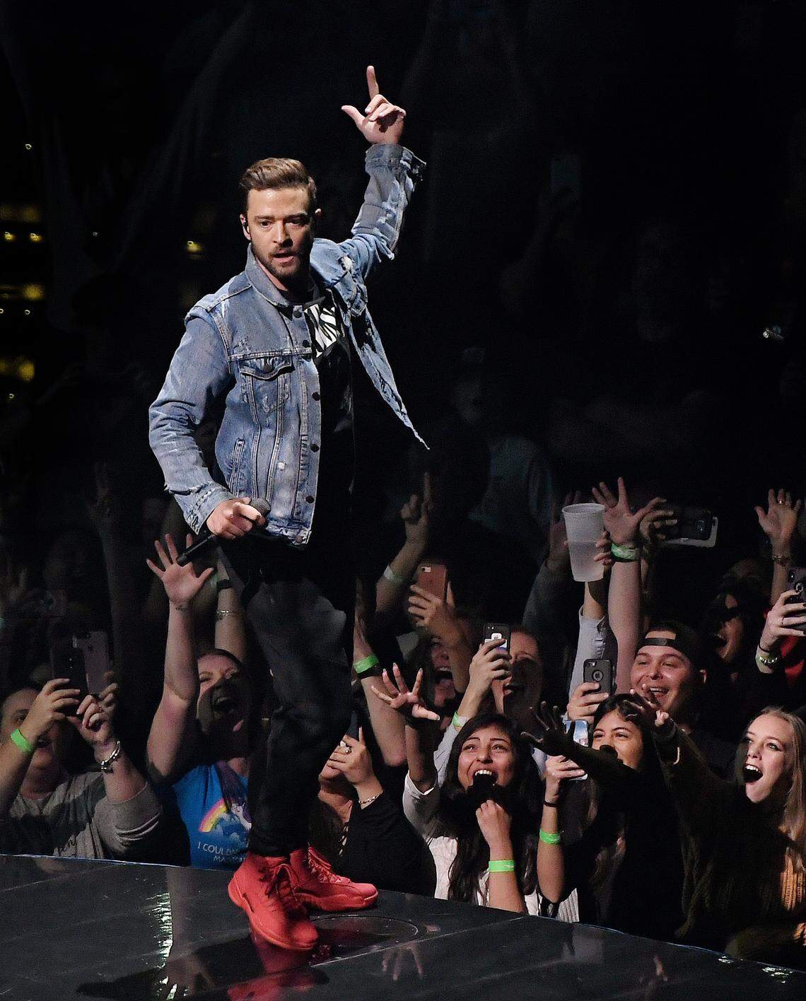 Justin Timberlake brings his Man of the Woods Tour to Raleigh, N.C.’s PNC Arena Sunday night, Jan. 6, 2019.