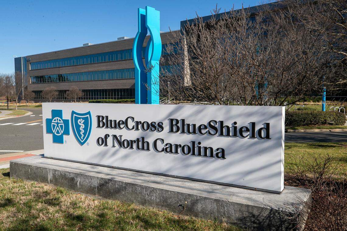 The Blue Cross Blue Shield of North Carolina campus on University Drive in Durham, N.C. on Friday, January 6, 2023.