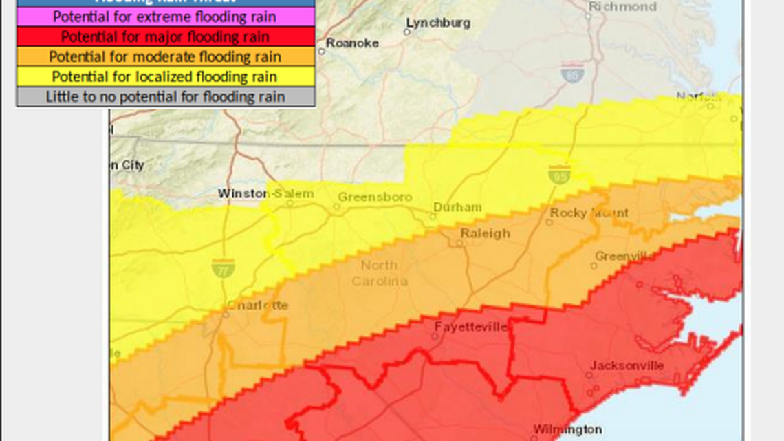 Tropical Storm Idalia to bring winds and rain to the Carolinas on Thursday