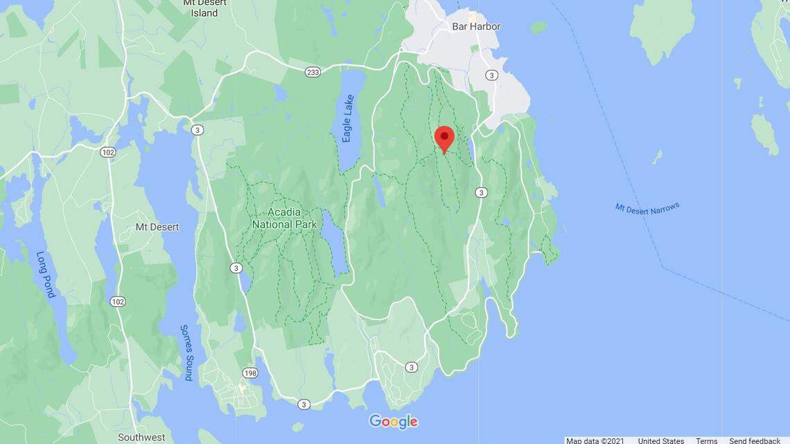 Two hikers were found dead in Acadia National Park on Saturday, rescuers say.