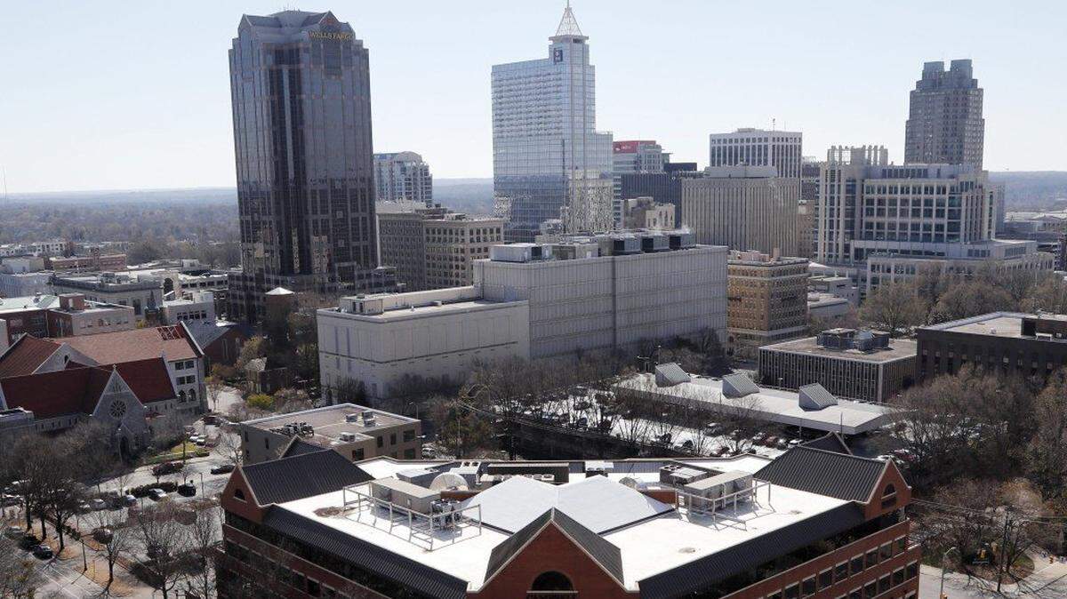 A view of downtown Raleigh.